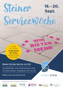 Service Woche Stein Plakat Optik Schumann